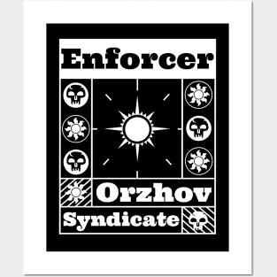 Orzhov Syndicate | Enforcer | MTG Guild White on Black Design Posters and Art